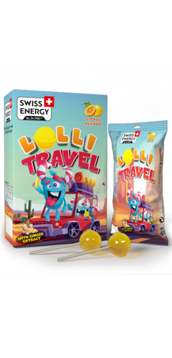 LOLLI TRAVEL Ginger extract + essential oils of lemon and orange